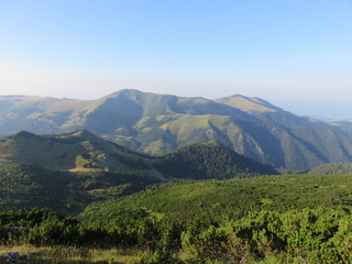 Mountain landscape view of mountain range