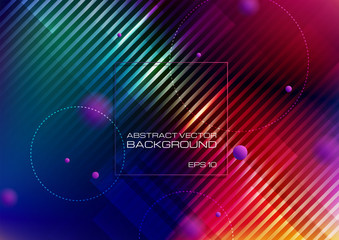 Obraz premium Abstract geometric shapes on colorful background