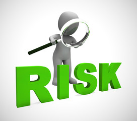 Risk management icon concept means mitigating against danger and threats - 3d illustration