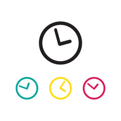 Vector illustration clock icon design