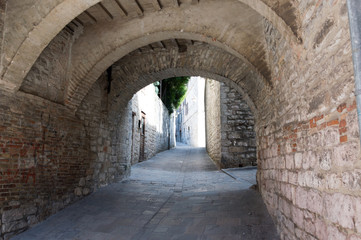Fototapeta na wymiar Medieval village of Gubbio