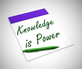 Knowledge is power concept icon mean information or data - 3d illustration