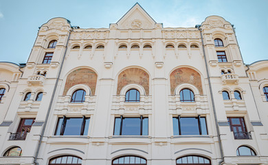 Facade of the Moscow Polytechnic Museum