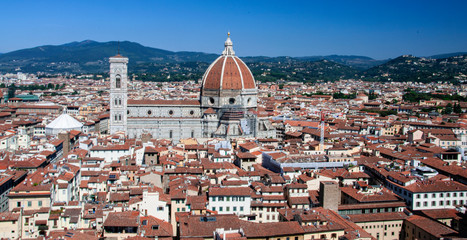 Obraz premium Florence skyline in a sunny day