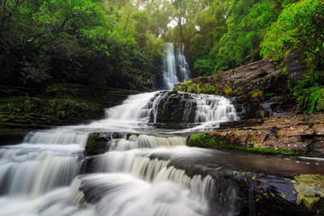 Fototapeta na wymiar Upper McLean Falls, New Zealand