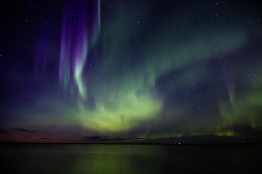 Aurora over Slave Lake Alberta 2019