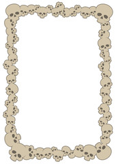 Vector template frame from scolls