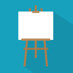drawing easel icon- vector illustration