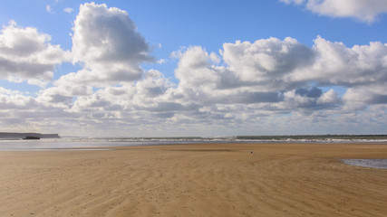 Fototapeta na wymiar the beach of Asnelles normandy France