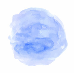 Abstract vector blue watercolor texture