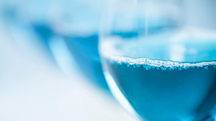 Blue Wine Close Up