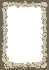 Vector template frame from scolls