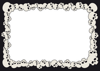 Vector template frame from scolls