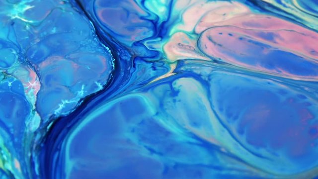 Very Nice Ink Abstract Psychedelic Paint Liquid Motion Background Texture Video.
