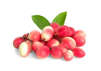 bengal currant carissa carandas red berry natural organic background