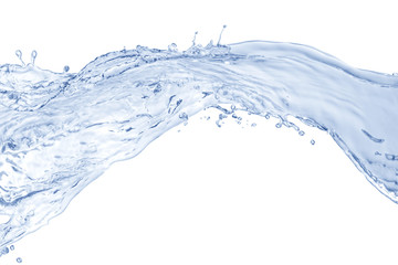 Obraz premium water splash isolated on white background, water