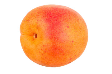 Ripe apricot isolated on white background