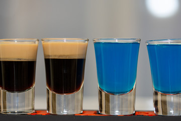 cocktails shooter, shot at wedding reception