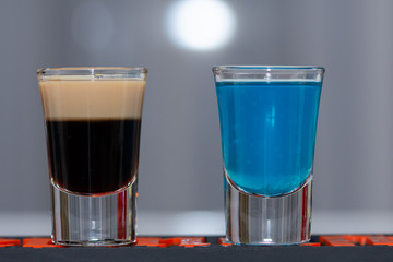 cocktails shooter, shot at wedding reception