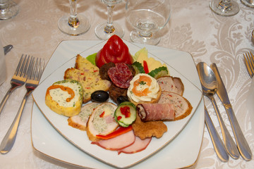 Cold appetizer wedding in Romania,aperitif,Aperitiv rece