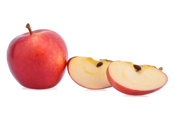 apples isolated on white background