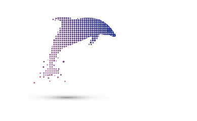 icona, delfino, digitale,  © xyz+