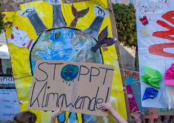 Fridays for Future Stoppt Klimawandel Plakat