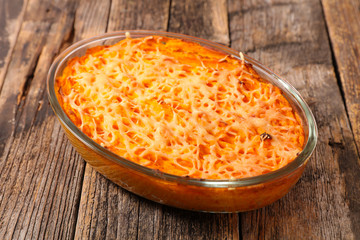 pumpkin with cheese- pumpkin gratin