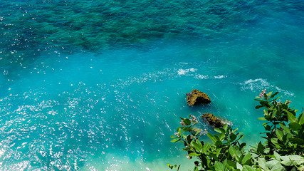 Ocean side by the Bali island.