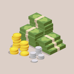 Money vector design background, illustration