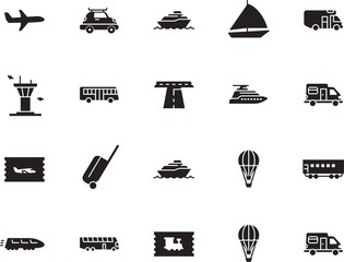holiday vector icon set such as: sailboat, wheel, voyage, asphalt, stripe, tower, motion, regatta, circle, bullet, race, delivery, metro, fast, track, controller, tickets, roadside, template, coupon