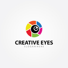 Creative Eyes Vector Logo Design