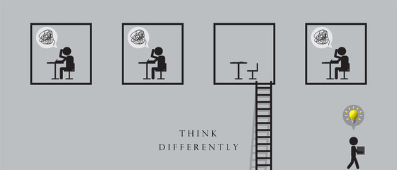 Think different positive thinking in matters of business and lifestyle management the media comes out in a form of compare