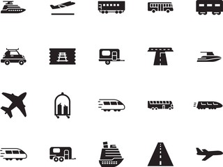 holiday vector icon set such as: logo, airliner, access, delivery, departures, silver, pass, cruiser, box, water, ticket, airways, ship, sea, airline, cart, up, automobile, hotel, liner, family