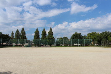 Athletic ground of the park