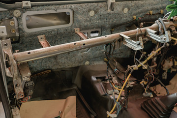 Maintenance checking and repair car engine.