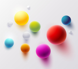 Multicolored 3D balls