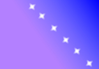 row off white stars on a blue background