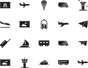 holiday vector icon set such as: delivery, up, tour, view, shipping, luxury, coupon, hotel, template, balloon, activity, basket, liner, hot, case, cart, logo, bag, voyage, cruiser, briefcase