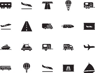 holiday vector icon set such as: wind, shipping, motion, start, delivery, cruiser, side, circle, yachting, roof, take, bag, stop, sail, marine, departures, family, metal, water, subway, template, box