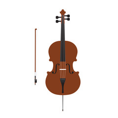 Fototapeta na wymiar Cello vector illustration
