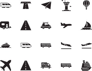 holiday vector icon set such as: building, hot, airways, take, camper, lifestyle, life, arrive, grey, nautical, wing, tower, marine, web, controller, departure, suitcase, roof, aeroplane