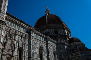 Fototapeta na wymiar Beautiful view of the medieval center of Florence