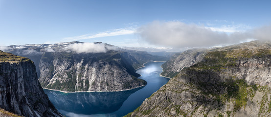 Different view from Trolltunga, Norway