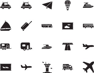 Fototapeta premium holiday vector icon set such as: regatta, outdoor, asphalt, voyage, up, street, roadside, action, wind, mail, stripe, ship, speed, basket, life, architecture, balloon, road, terminal, race, highway