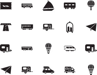 holiday vector icon set such as: sail, ship, element, logo, map, cruise, leisure, yacht, hotel, roadside, roof, path, wave, abstract, bag, ocean, bullet, boat, airline, pass, sailboat, navigation