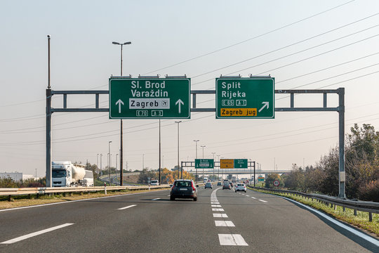 Fototapeta Autobahn in Kroatien