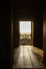 Angkor Wat doorway with vista