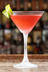 Refreshing cocktail cosmopolitan