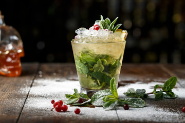 fresh mojito cocktail